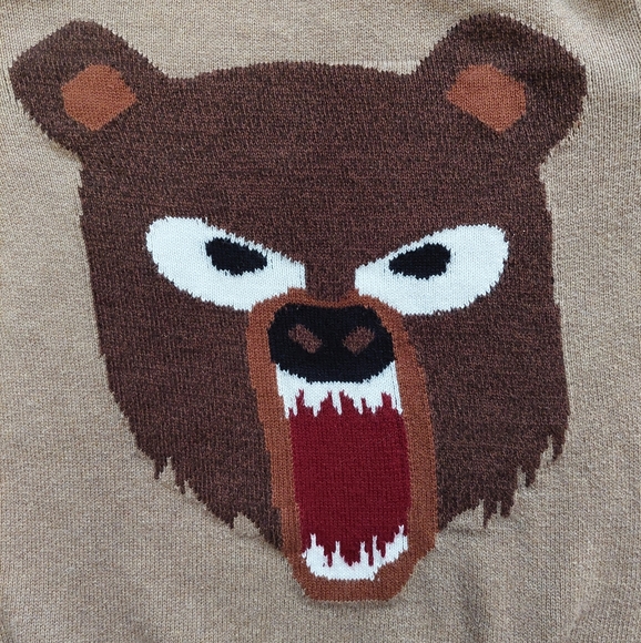 H&M vguc/euc grizzly bear sweater 8-10 years - Picture 3 of 11